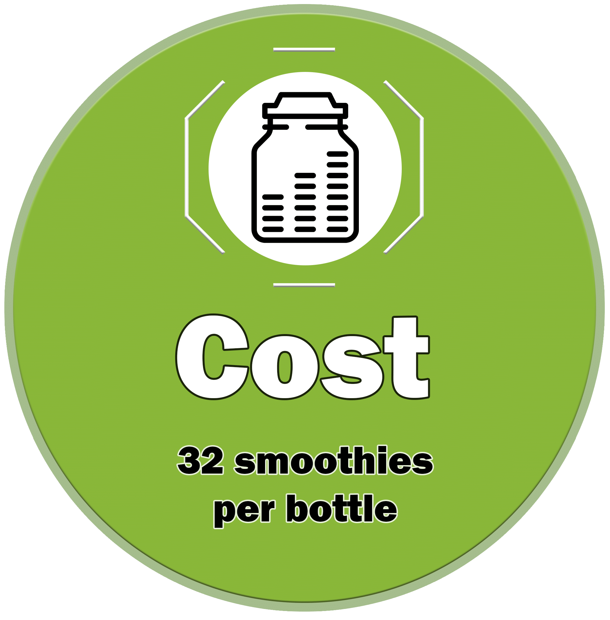 32 Smoothies per bottle