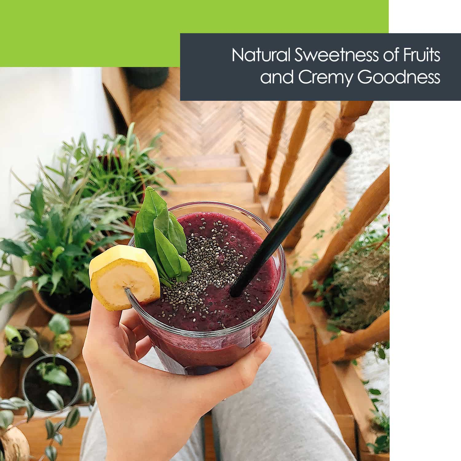 Naturally sweet fruits for smoothies