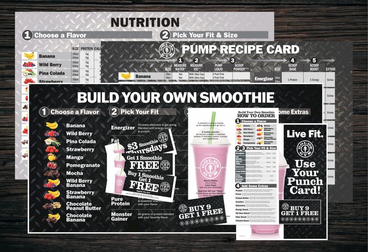 Gold's Gym offering smoothies