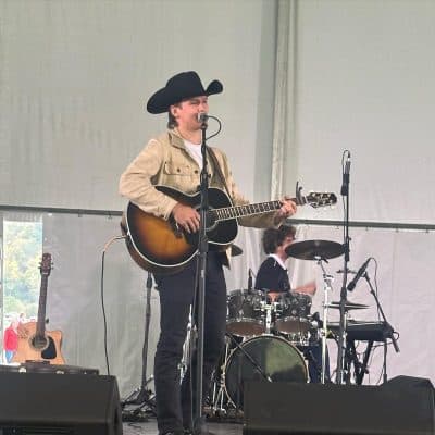 Bryce Leatherwood performing at Bob Evans 52nd annual farm festival